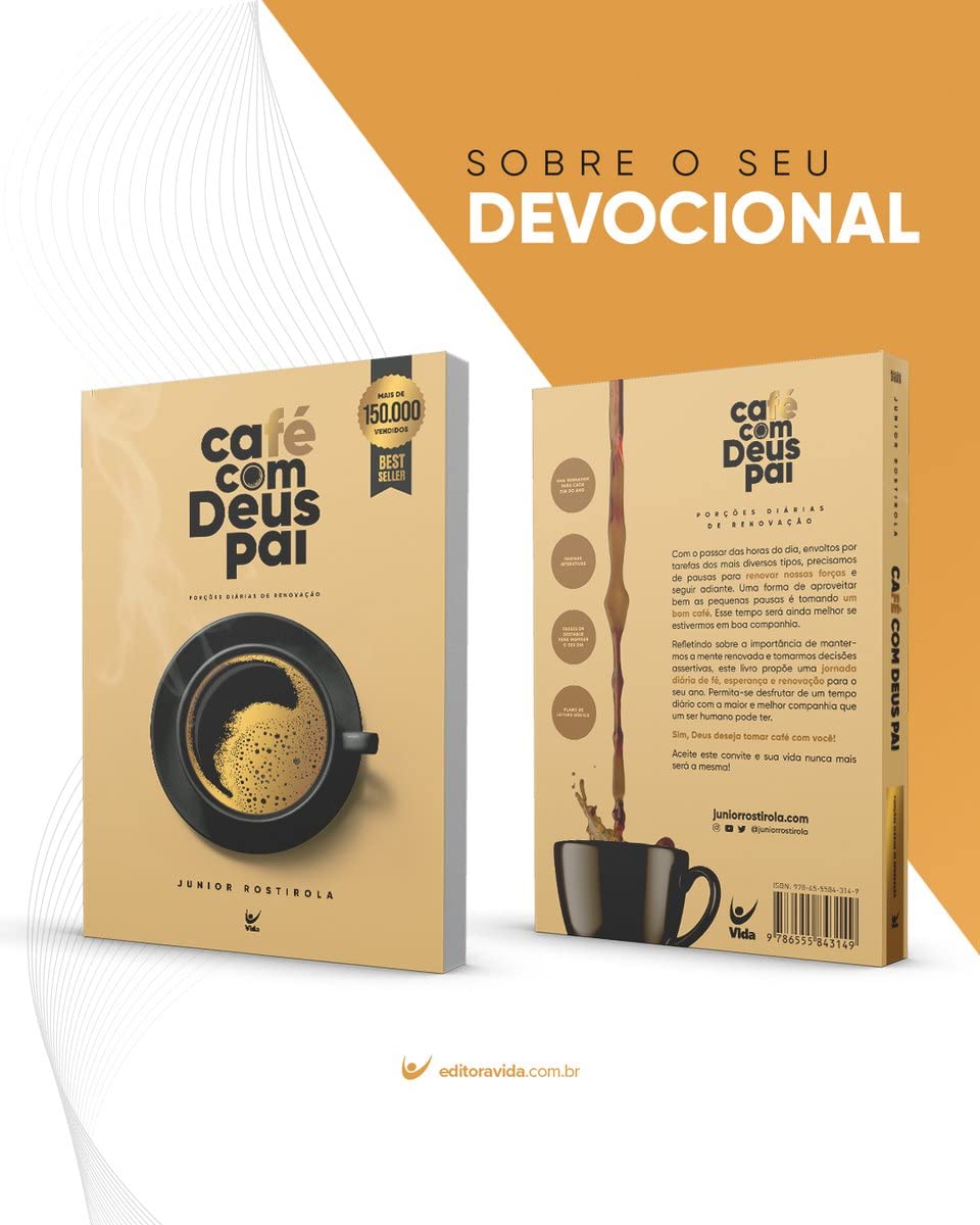 Café Com Deus Pai 2023 | Porções diárias de Renovação | Junior Rostirola - 365 Dias - Em Portugues do Brasil