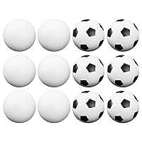 Brybelly Foosball Balls - Red Textured, Black & White Soccer, White, Glow Balls – for Standard Foosball Tables & Classic Tabletop Soccer Game Balls