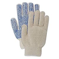 MAGID 96C MultiMaster 96 PVC Palm M-Coated Knit Gloves, Ladies (Fits Medium), Brown Natural , Ladies (Fits Medium) (Pack of 12)