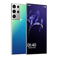 4G Smartphone S21U, 6GB + 128GB Android 9.0 Phone Dual SIM Phone Unlocked 4000mAh Big Battery 6.5 Inch Water Drop HD + Screen Octa Core Moba, Blue