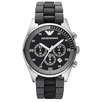 Armani Men's AR5866 Black Chronograph Dial Watch