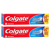 Cavity Protection Toothpaste with Fluoride - 2.5 ounce + 60% Free - 2 Pack