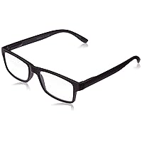2 Pack of Retro Reading Glasses for Both Men and Women, 2.0 Diopters, Black