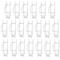 20 Pack Tomato Trellis Roller Hooks with 15M Twine for Tomato,Plant, Greenhouse,Flower Vine Twine Crop Trellis Kit Plant Roller Hook