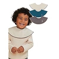 Konny Baby Bibs 5-Pack, 360 ​​° Rotate, Soft and Absorbent Bandana Drooling for Boys Girls baby Essentials