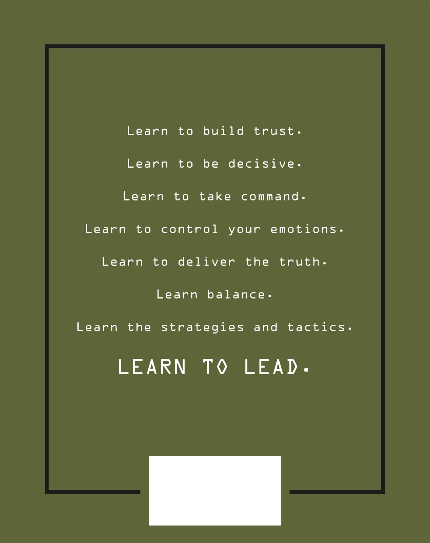 Leadership Strategy and Tactics: Field Manual