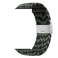 Braided Nylon Watch Bands with Elastic Buckle for Garmin Fenix 7 7X 6 6X Pro 5X 5 3HR 945 S60 S62 QuickFit Release Strap Nylon Straps (Color : F, Size : Approach s62)