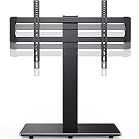 Universal TV Stand Base for 44-85 Inch LCD OLED Flat/Curved Screen TVs-Height Adjustable/Tall/Larger Table Top TV Stand Mount with Cable Management, VESA 800x400mm