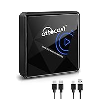 OTTOCAST U2AIR PRO Wireless Carplay Adapter for Factory Car with Wired Apple Carplay from 2015-2023 Compatible with iPhone iOS 10+,Plug & Play Dongle Converts Wired to Wireless