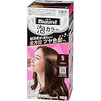 Kao Blaune Bubble Hair Color For Gray Hair - 5 Brown
