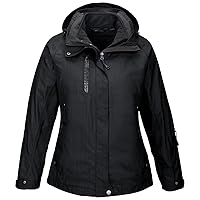 Ladies' Caprice 3-in-1 Jacket with Soft Shell Liner XL BLACK