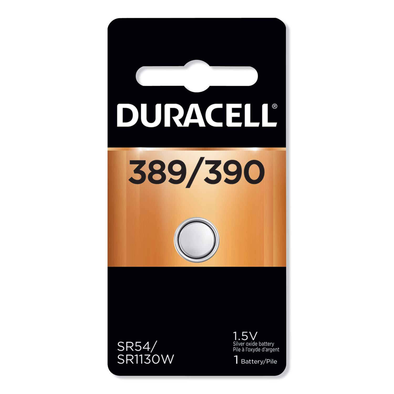 Duracell 389/390 Silver Oxide Button Battery 1-Count (DURMND389BPK)