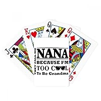 Cartoon Grandma Letters Present Best Wishes Poker Playing Magic Card Fun Board Game