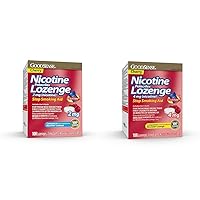 Nicotine Polacrilex Lozenge, Cherry Flavor, 2 mg & 4 mg (Nicotine), Stop Smoking Aid, 108 Count