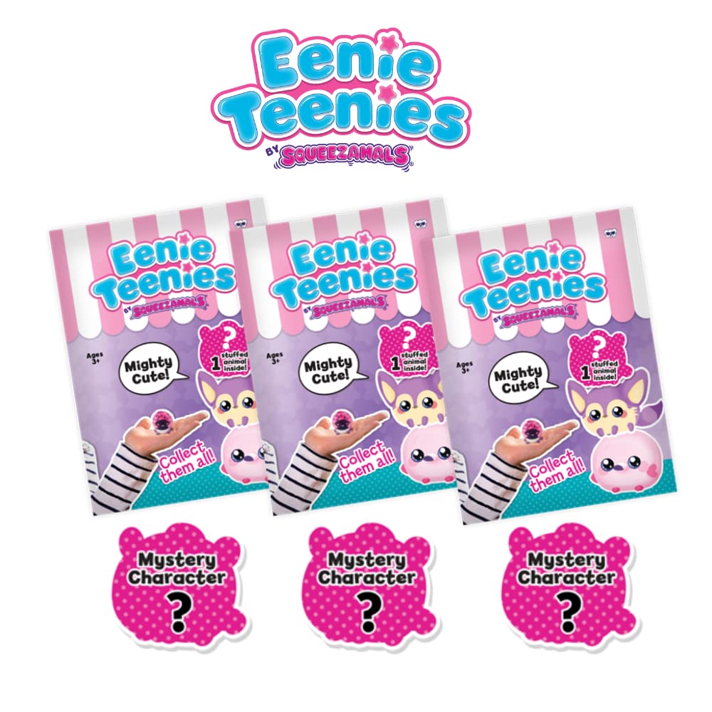 Squeezamals Eenie Teenies 10pks with an Eenie Teenie Character in Each! Collect All 24 Characters from Series 1! Mini-Blind Packed Fun! Made, Safe Materials
