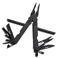 SOG PowerLock Multi-Tool- Compound Leverage Technology with EOD Crimper Device, 420 Stainless Steel Body, 18 Lightweight Specialty Tools (B61N-CP) , Black
