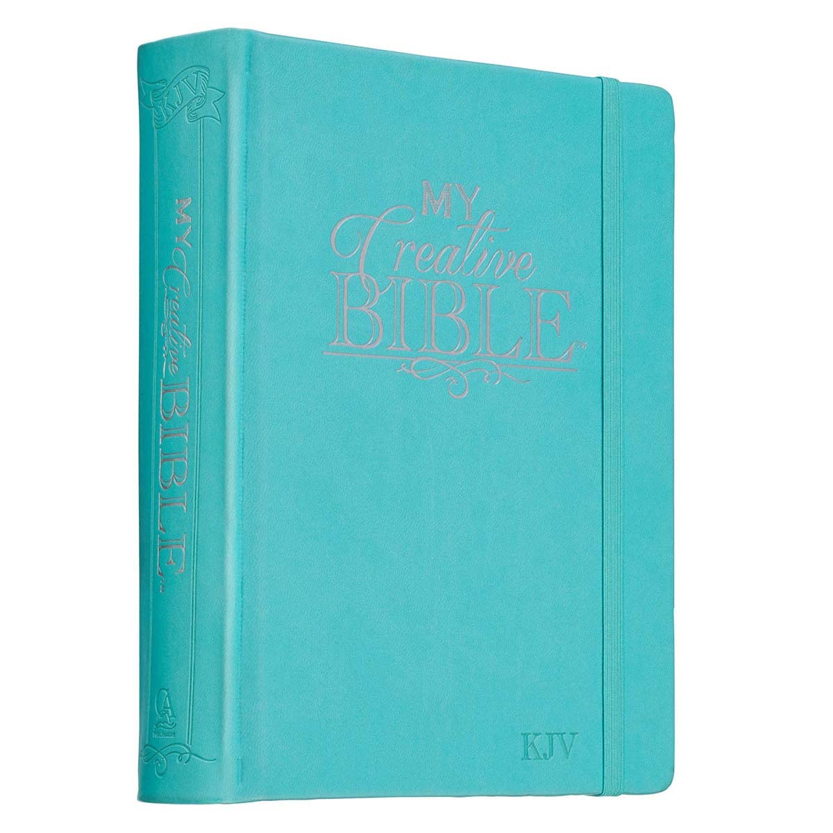 KJV Holy Bible, My Creative Bible, Teal Faux Leather Hardcover w/Ribbon Marker, King James Version