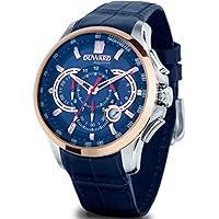 aquastar Silverstone Mens Analog Japanese Automatic Watch with Leather Bracelet D85531.05