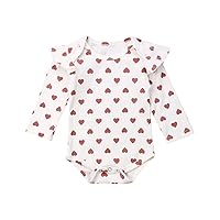 Infant Girl Romper Ruffle Long Sleeve Bodysuit Newborn Baby One-piece Outfits
