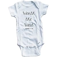 Baby Tee Time Girls' Worth The Wait One Piece