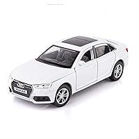 Scale Model Cars 1:32 for Audi-A4 Model Diecast Alloy Sports Model Car Pull Back Sound and Light Toys Toy Car Model (Size : A)