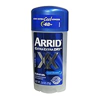 Extra Extra Dry Antiperspirant Deodorant Clear Gel, Cool Shower, 2.6 Oz (6 Pack)
