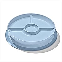 OXO Tot Stick and Stay Suction Divided Plate - Dusk