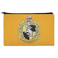 GRAPHICS & MORE Harry Potter Hufflepuff Painted Crest Makeup Cosmetic Bag Organizer Pouch