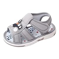 Baby Boy Crib Sandals Toddler Girls Boys Shoes Sandals Flat Bottom Non Slip Half Open Toe Slip Boys Sandal