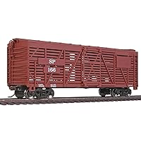 HO Scale Model Southern Pacific Stock Car, 40', Red