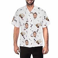 Custom Hawaiian Shirts with Face, Personalized Tropical Beach Shirt Funny Hawaiian Shirts for Men