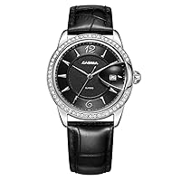 Fashion Luxury Brand Red Women Quartz Wrist Watches Stainless Steel Leather SP-2631-SL7