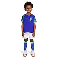 Nike 2022-2023 Brazil Away Little Boys Mini Kit