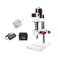 Huanyu Mini Drill Press Electric Bench Drilling Machine Drilling Tapping 2 in 1 Micro Drilling Tool with Specific Vise for Wood Aluminum Copper