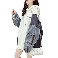 Alhyla Women's Hoodie, Sweatshirt, Loose Fit, Round Neck, Top, Pullover Hoodie, Korean Style, Stylish, Long Sleeve, Women's Volume, Clothing, Large Sizes