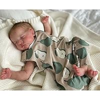 Realistic Reborn Baby Dolls Boy - 18 Inch Lifelike Full Body Vinyl Newborn Baby Dolls Anatomically Correct Sleeping Real Life Baby Dolls Gift Toy for Kids Age 3+