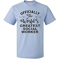 inktastic Officially The World's Greatest Social Worker T-Shirt