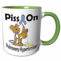 3dRose Piss On Pulmonary Hypertension Awareness Ribbon Cause Design - Mugs (mug_115917_12)