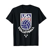Volleyball USA Support the Team Shirt USA Flag Beach T-Shirt