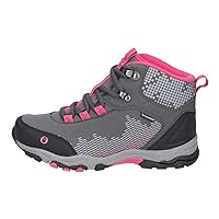 Kids Ducklington Lace Up Hiking Waterproof Boot Grey/Pink Size UK 10 EU 28