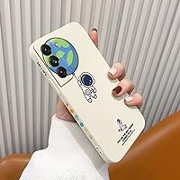 Cute Astronaut Case for Samsung Galaxy S22 Ultra S21 Plus S20 FE A52 A72 A51 A71 A32 A12 A21S A50 Note 20 10 Soft Silicone Cover,White2,Note 20