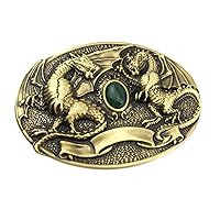 Jade Solid Brass Men's Novelty Belt Buckles for Belt Accessories Western Cowboy Vintage Custom Buckle