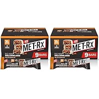 MET-Rx Big 100 Colossal Protein Bars, Vanilla Caramel Churro Meal Replacement Bars, Brown, 9 Count (Pack of 2)