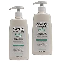 Avena Instituto Español Baby Body Lotion, Daily Moisturizing Cream, Sensitive Skin, Baby Cream, 2-Pack, 10.2 FL Oz Each, 2 Bottles.