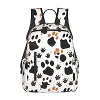 Animal Paw Prints Print Simple And Lightweight Leisure Backpack, Men'S And Women'S Fashionable Travel Backpack