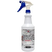 Soap Scum & Hard Water Stain Remover, High Foaming Acid Cleaner Removes Limescale & Soap Residue, Kitchen & Bathroom Use, 32 Oz