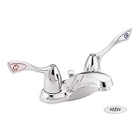Moen 8810 Commercial M-Bition 4-Inch Centerset Bathroom Faucet with Grid Strainer 1.5 gpm, Chrome
