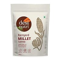 Desi Nutri Barnyard Millet Natural Grains | Millets | Natural Grains | Odalu | Oodulu | Sanwa | Barnyard Millet - 500 gms | Rich in Fiber and Protein
