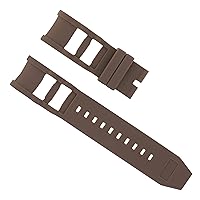 Ewatchparts 26MM RUBBER WATCH STRAP COMPATIBLE WITH INVICTA RUSSIAN DIVER 1218 1199 1798 1799 BROWN