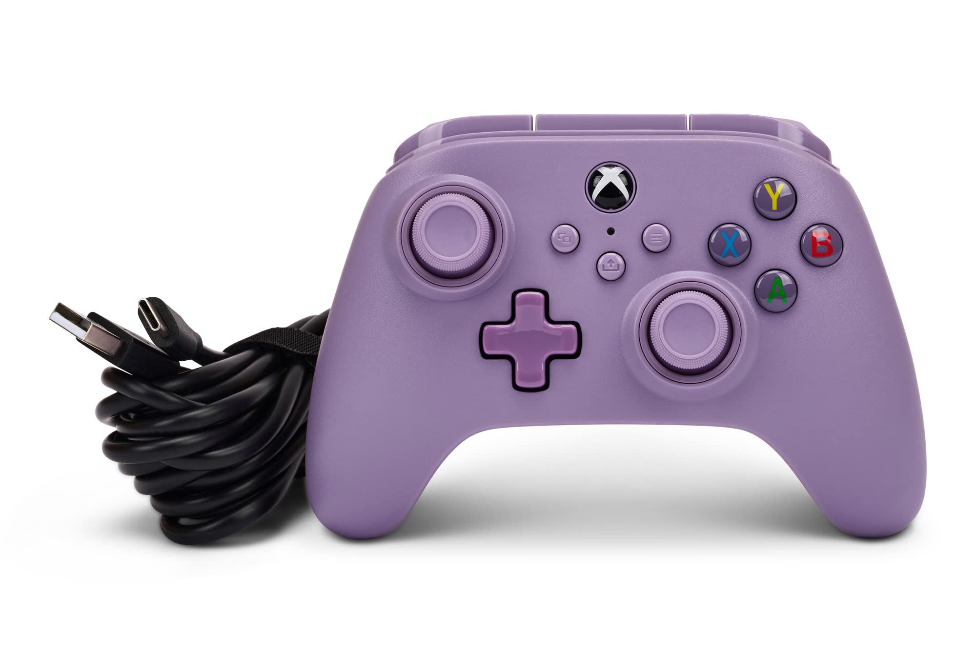PowerA Nano Enhanced Wired Controller for Xbox Series X|S - Lilac, portable, compact, gamepad, video game, gaming controller, works with Xbox One and Windows 10/11